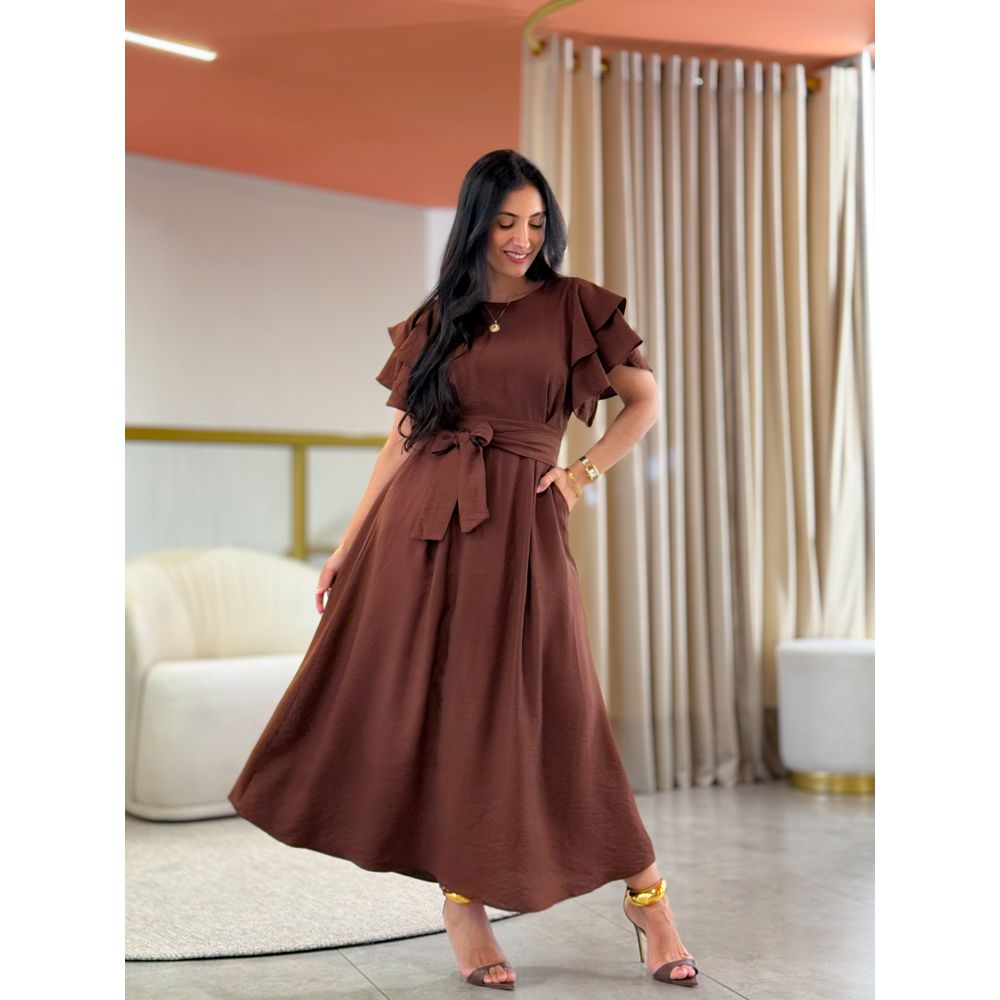 Vestido Suelen Café