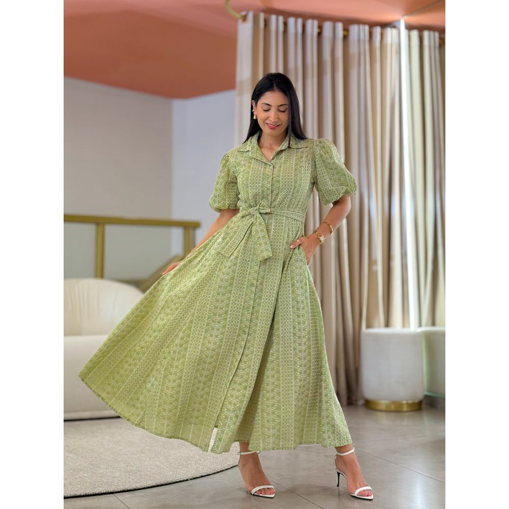 Vestido Rebeca Verde Pistache