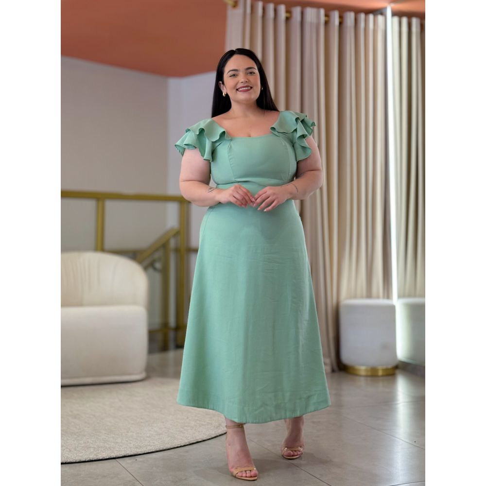 Vestido Ane Verde Oliva