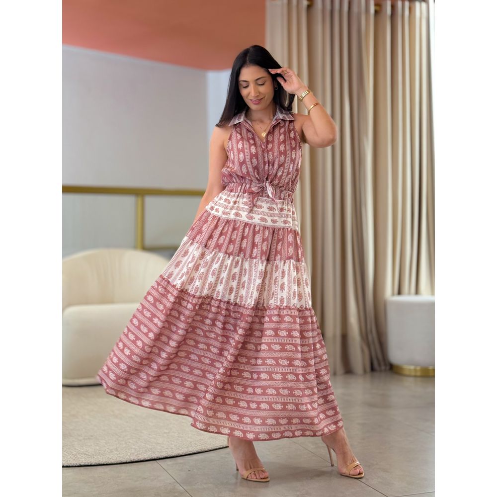 Vestido Flora Rose E Off White