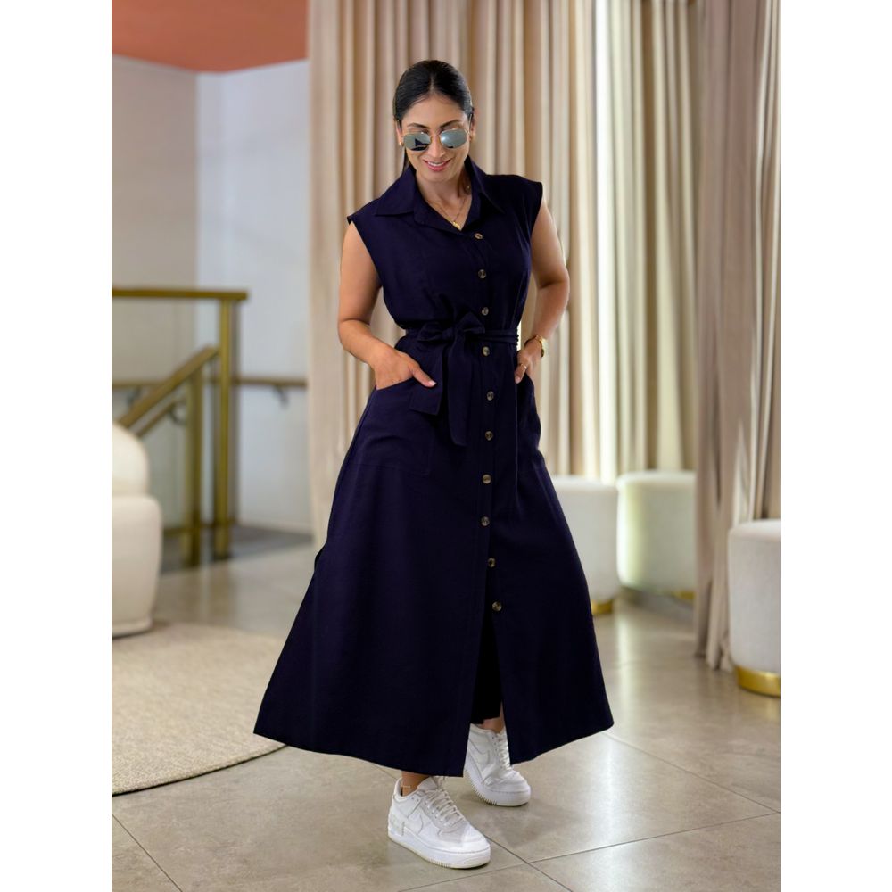 Vestido Marta Azul Marinho