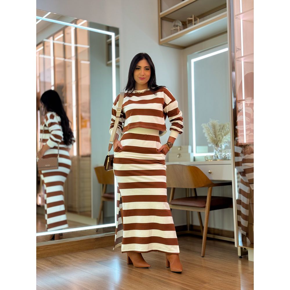 Conjunto Diana Marrom