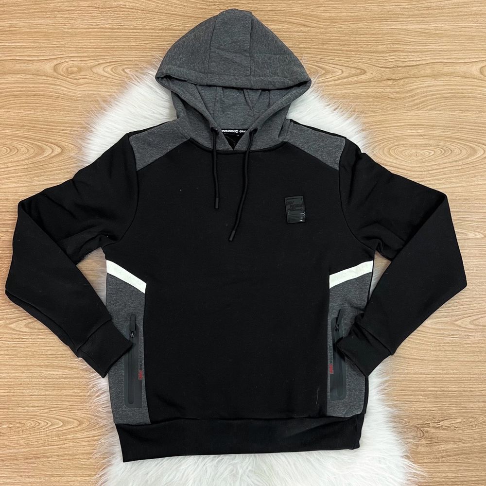 Casaco Moletom Preto - PURO GLAMOUR KIDS