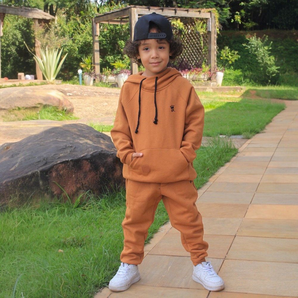 Conjunto Moletom Caramelo - PURO GLAMOUR KIDS