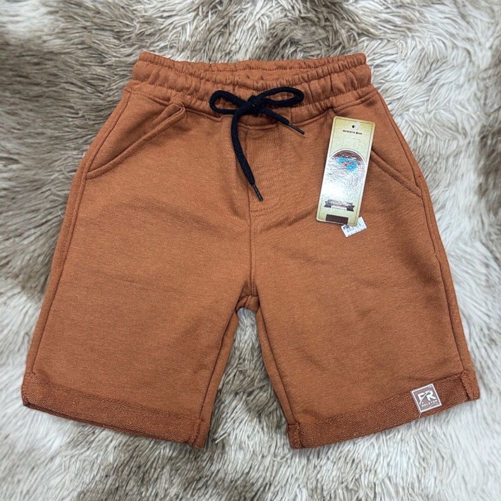 Bermuda Moletinho Terracota - PURO GLAMOUR KIDS