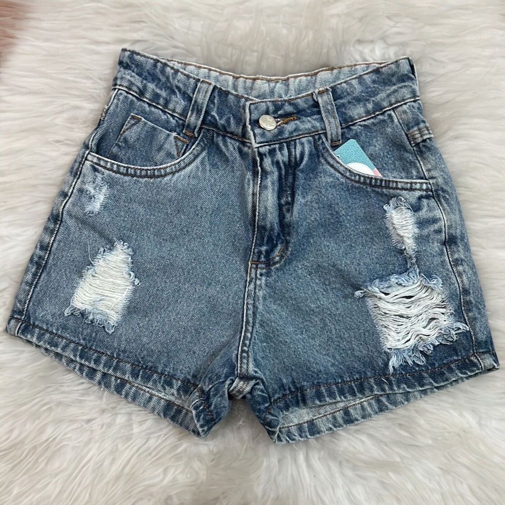 Short Jeans Marmorizado - PURO GLAMOUR KIDS