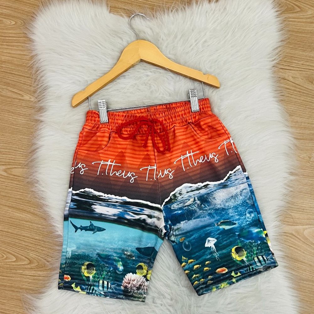 Bermuda Moletinho Sublimada - PURO GLAMOUR KIDS
