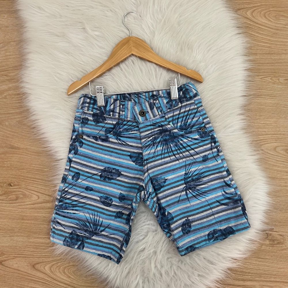 Bermuda Listrada Azul - PURO GLAMOUR KIDS