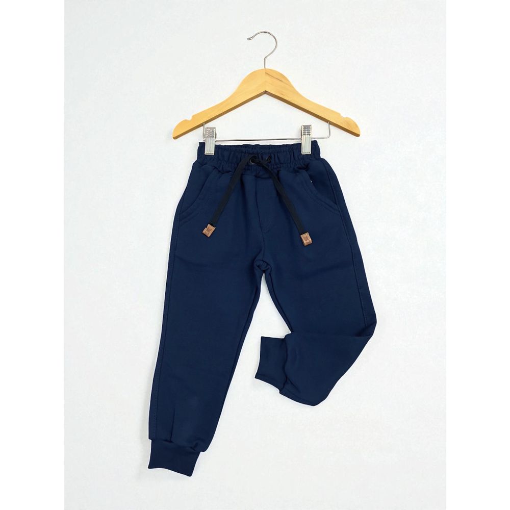 Calça Moletom Azul Marinho - PURO GLAMOUR KIDS