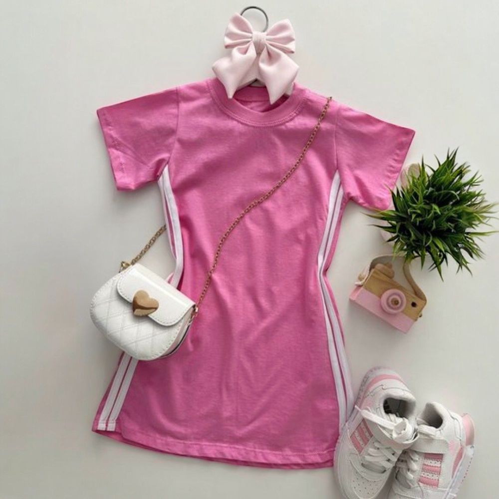 Vestido Rosa - PURO GLAMOUR KIDS