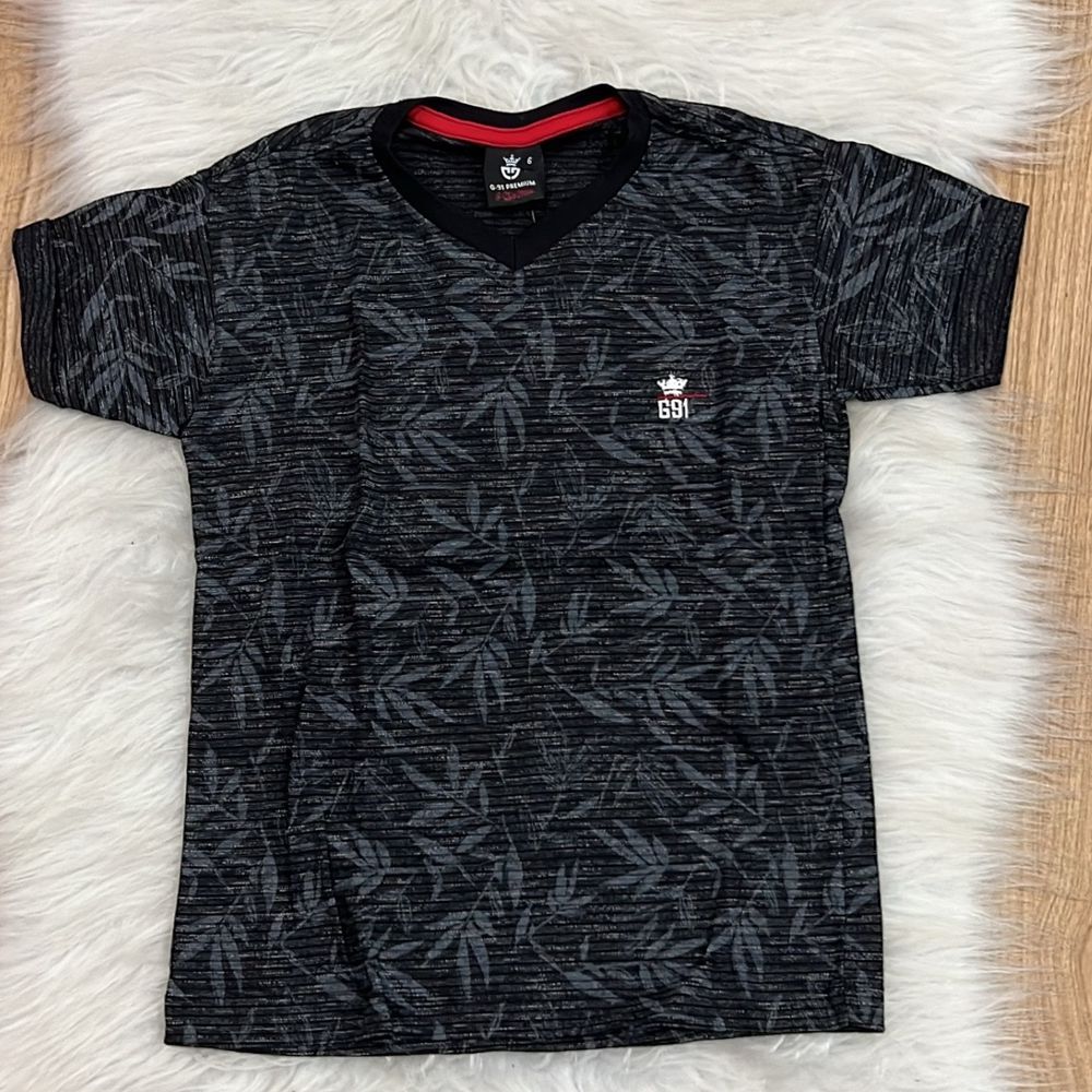 Camisa Gola V - PURO GLAMOUR KIDS