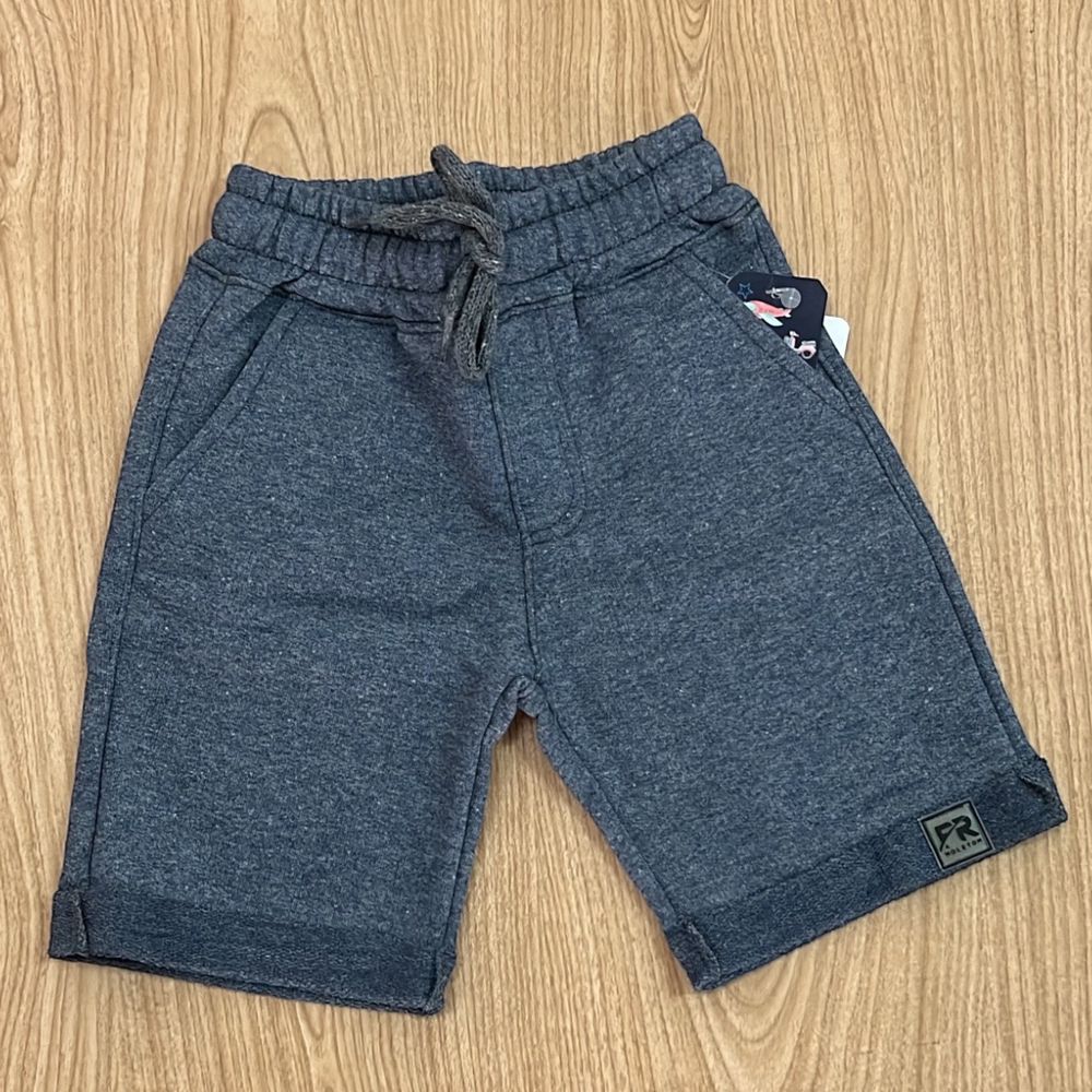 Bermuda Moletinho Chumbo - PURO GLAMOUR KIDS
