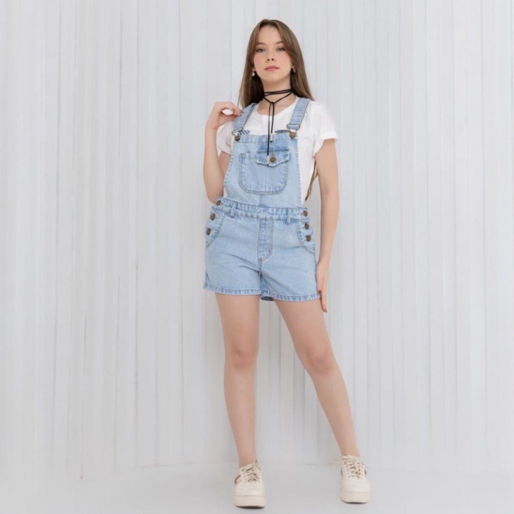 Jardineira Cargo - PURO GLAMOUR KIDS