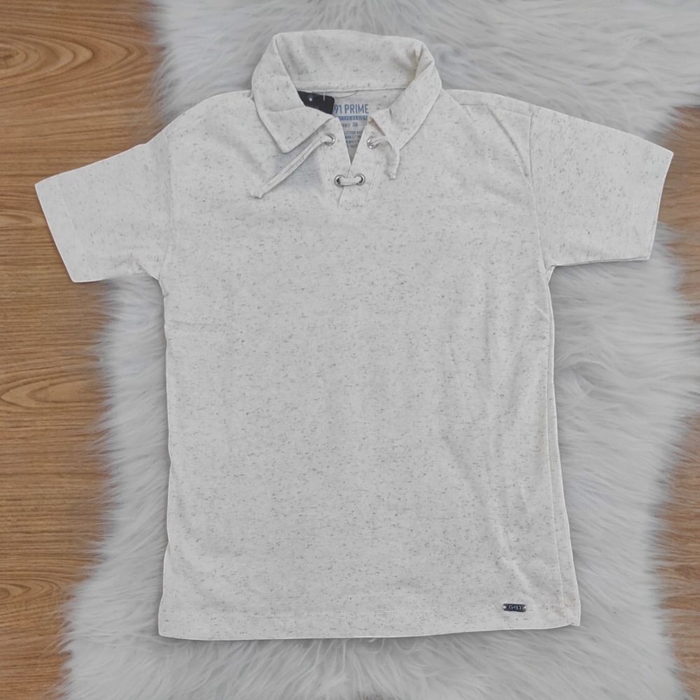 Camisa Polo Off Mescla - PURO GLAMOUR KIDS