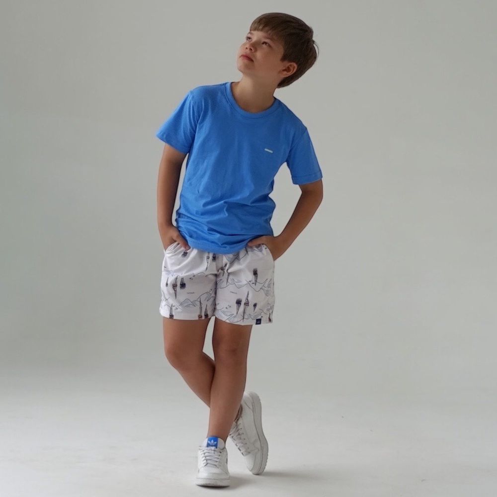 Conjunto Azul Tactel - PURO GLAMOUR KIDS