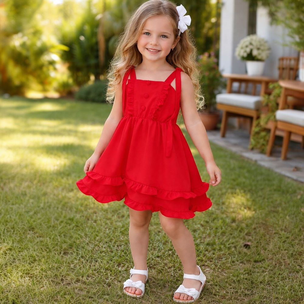 Vestido Vermelho - PURO GLAMOUR KIDS
