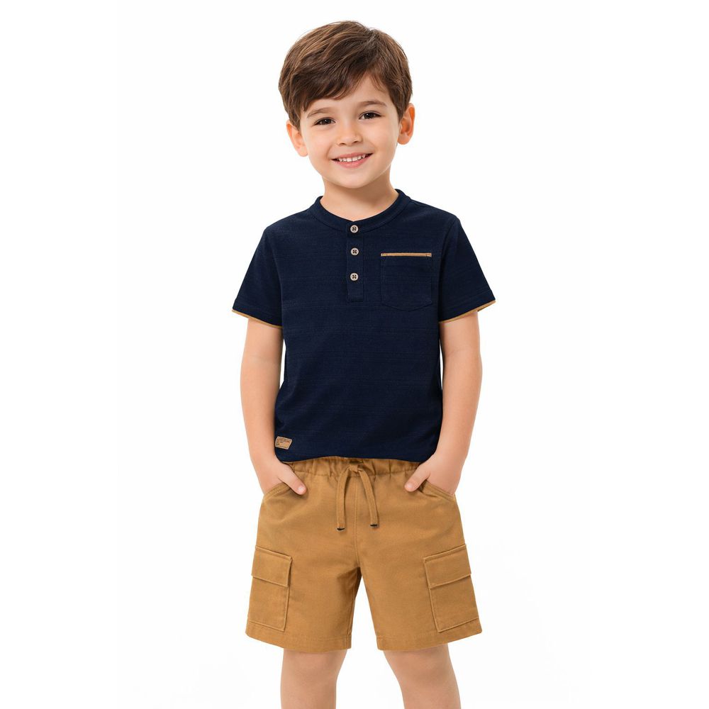 Conjunto Milon Azul Marinho - PURO GLAMOUR KIDS