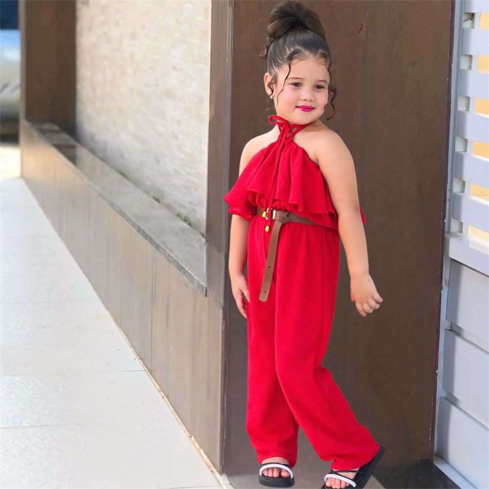 Macacão Vermelho - PURO GLAMOUR KIDS