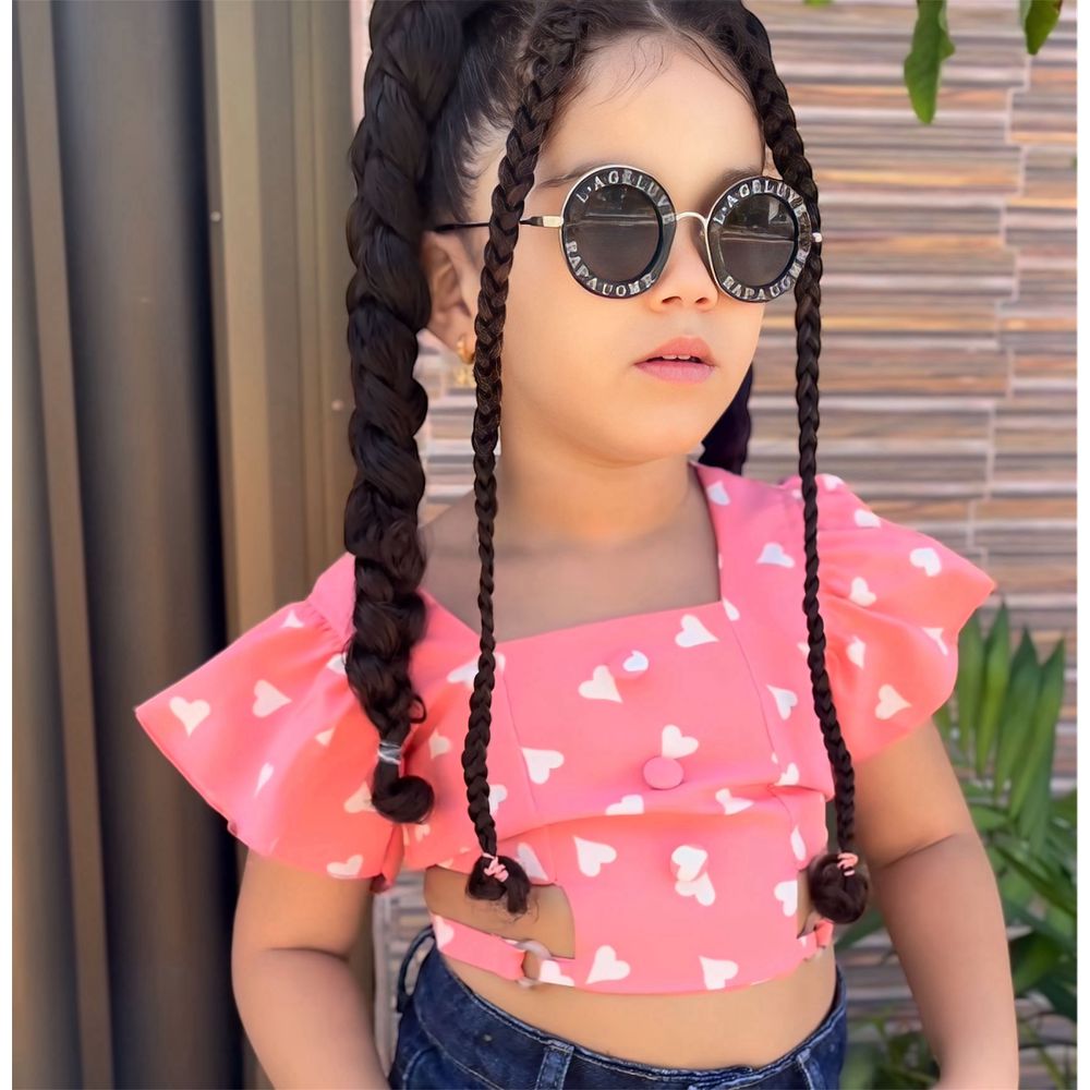 Cropped Coraçãozinho - PURO GLAMOUR KIDS