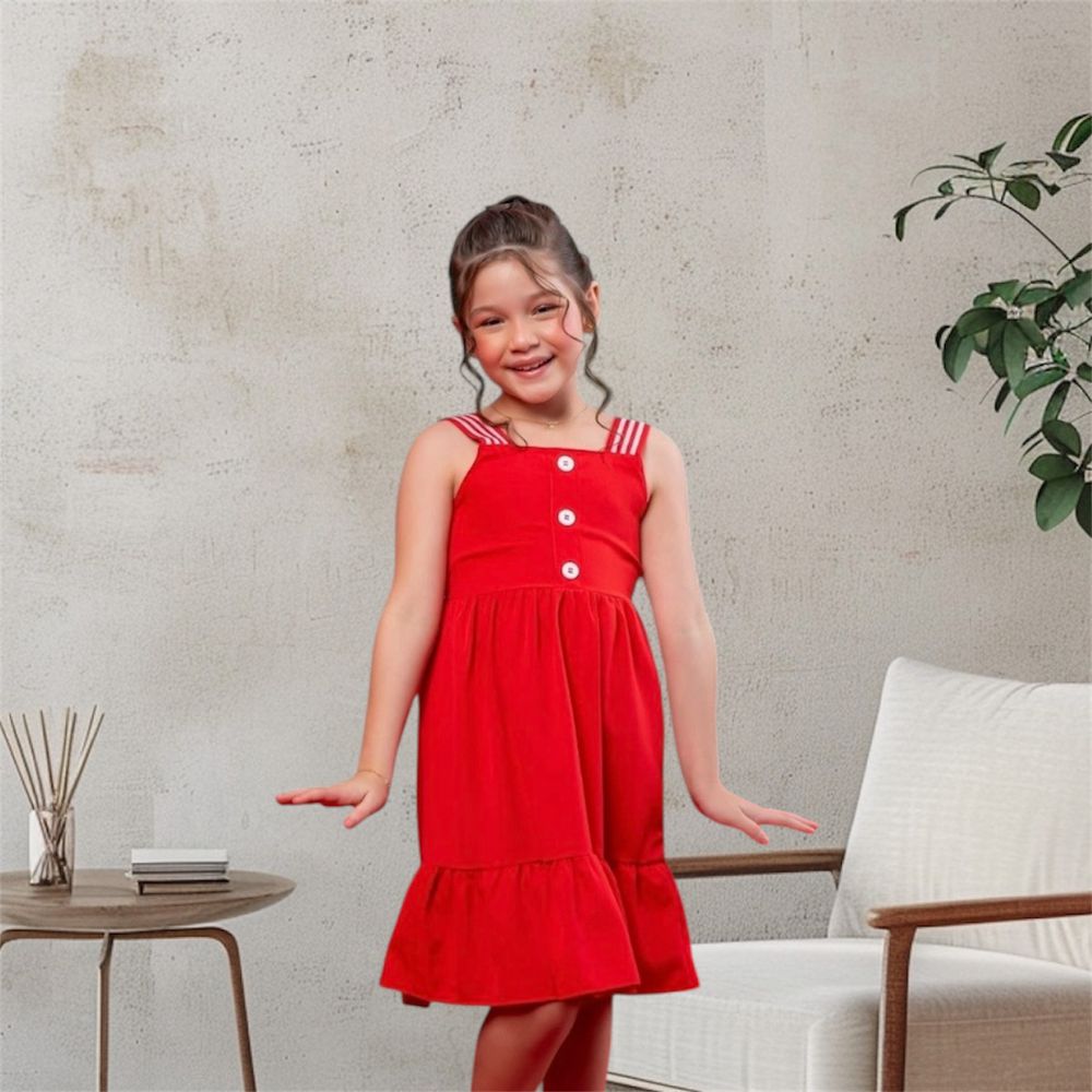 Vestido Vermelho - PURO GLAMOUR KIDS