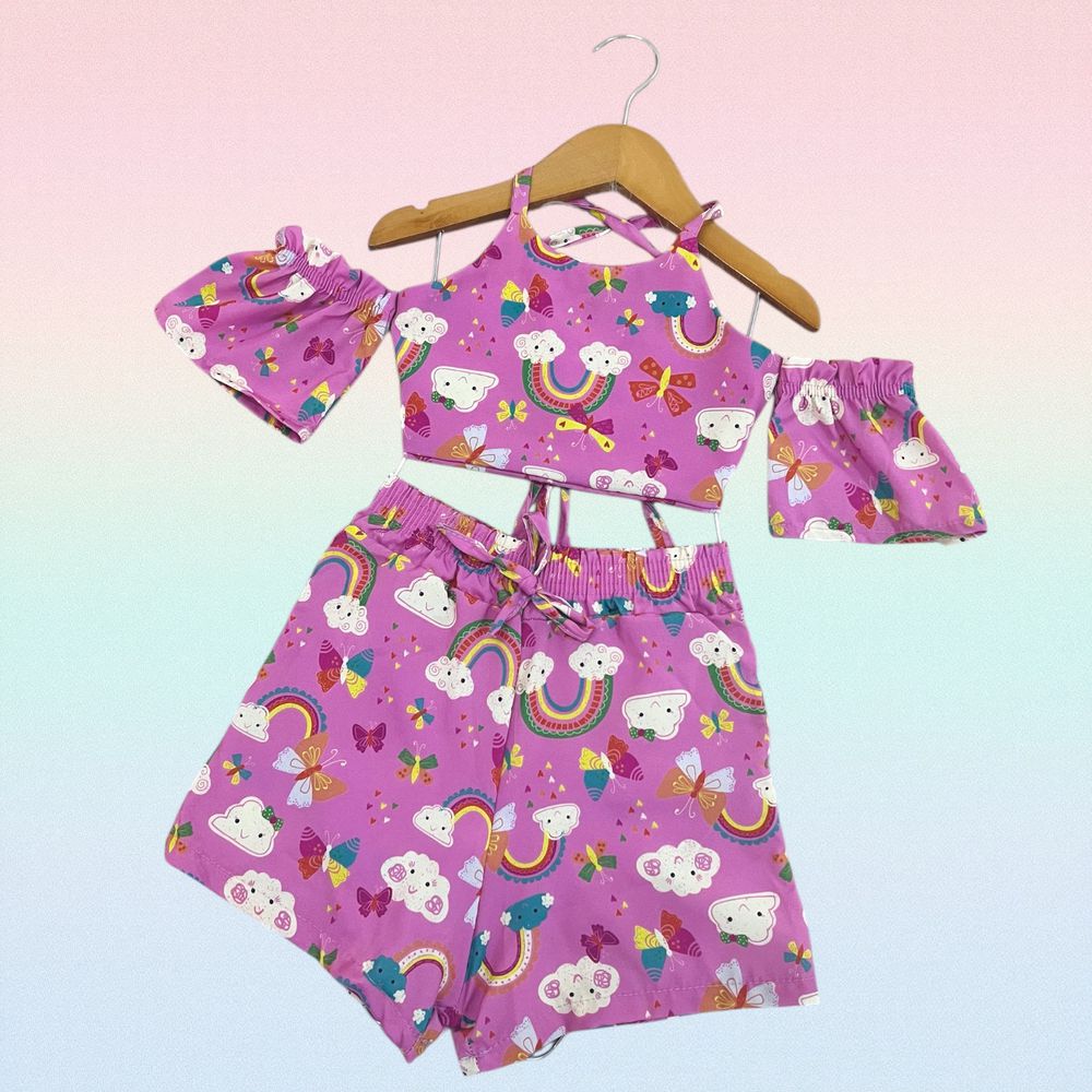 Conjunto Arco-íris - PURO GLAMOUR KIDS