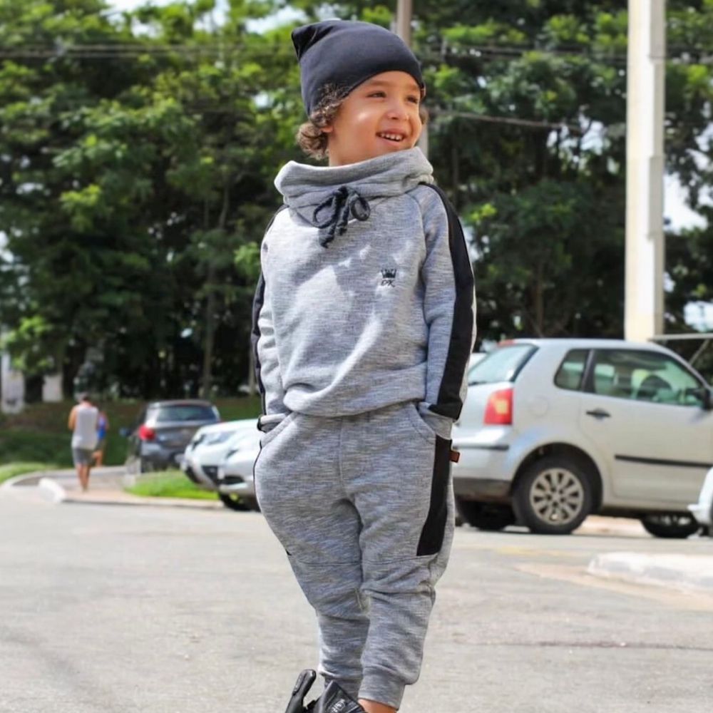 Conjunto Cinza - PURO GLAMOUR KIDS