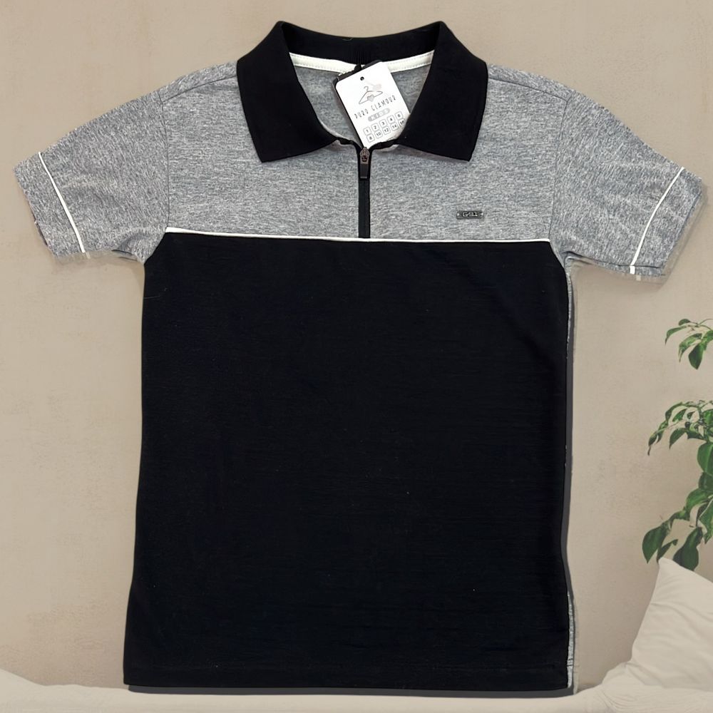 Camisa Polo Zíper - PURO GLAMOUR KIDS