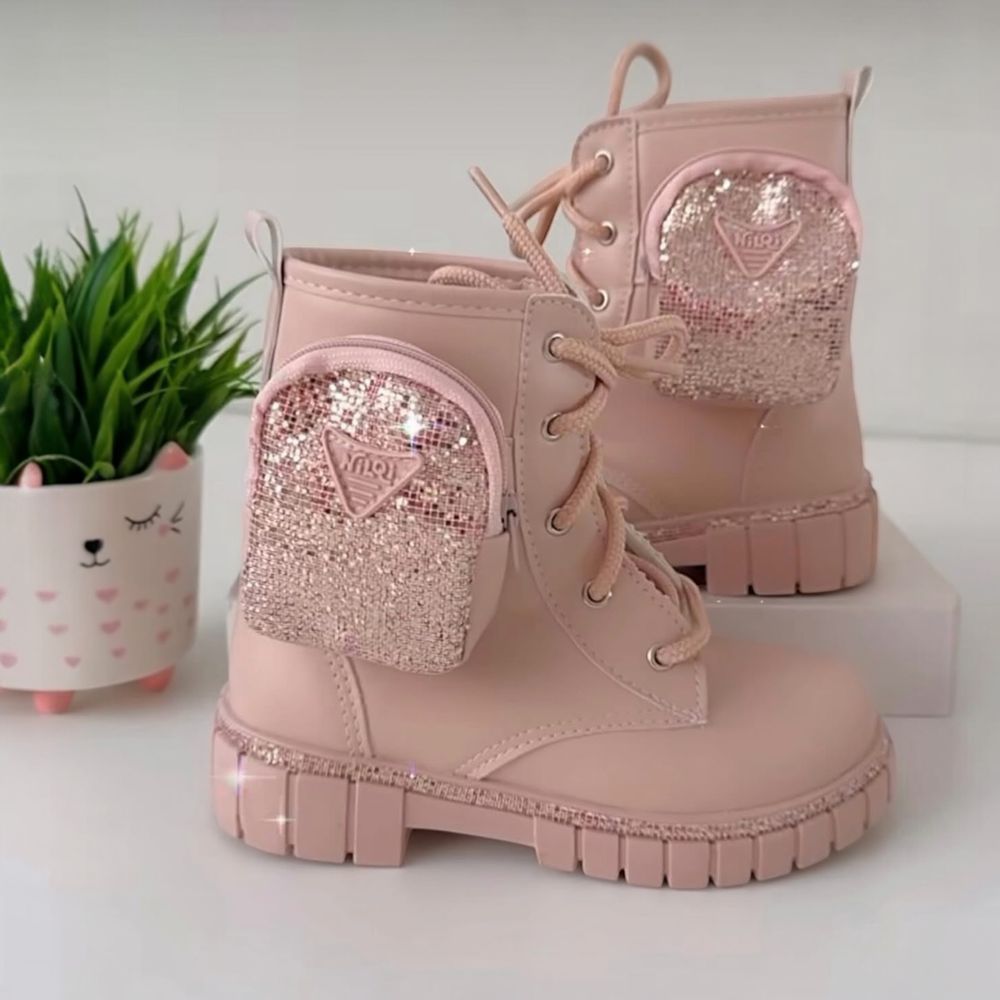 Coturno Rosê - PURO GLAMOUR KIDS