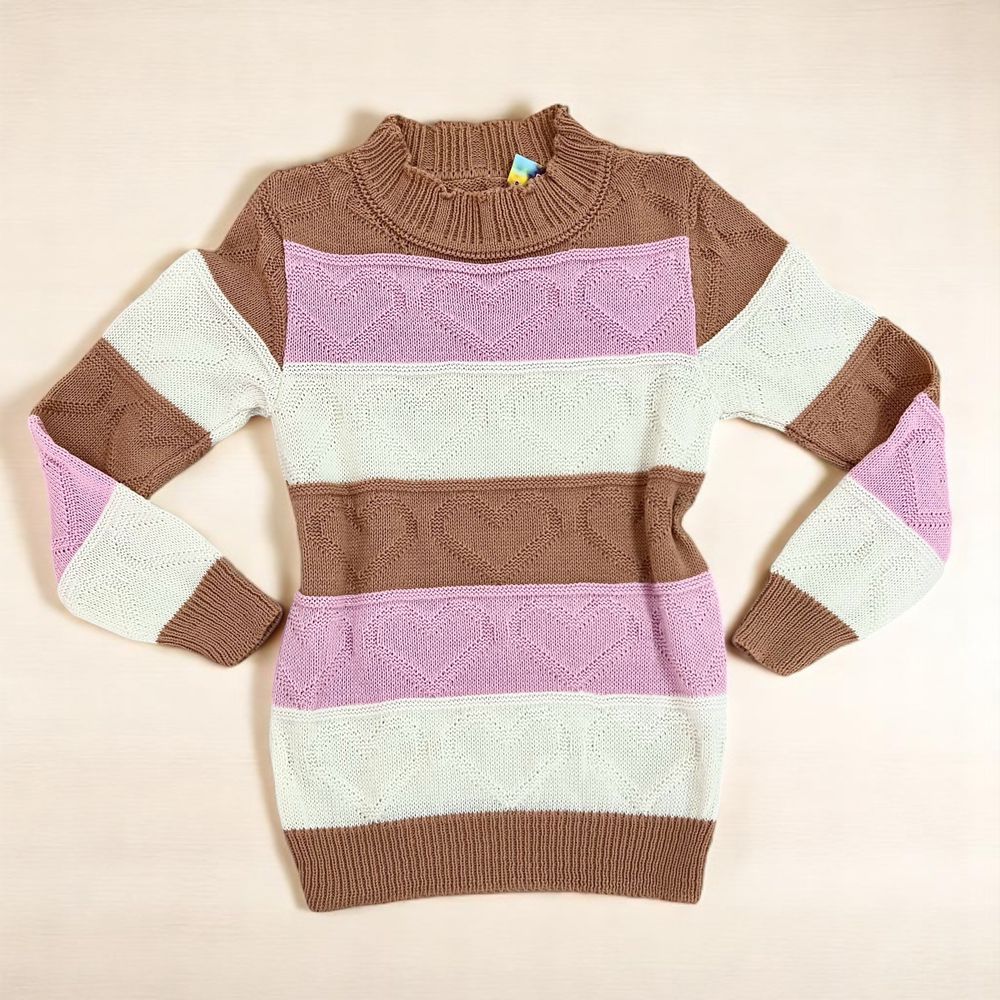 Blusa Coração Marrom - PURO GLAMOUR KIDS