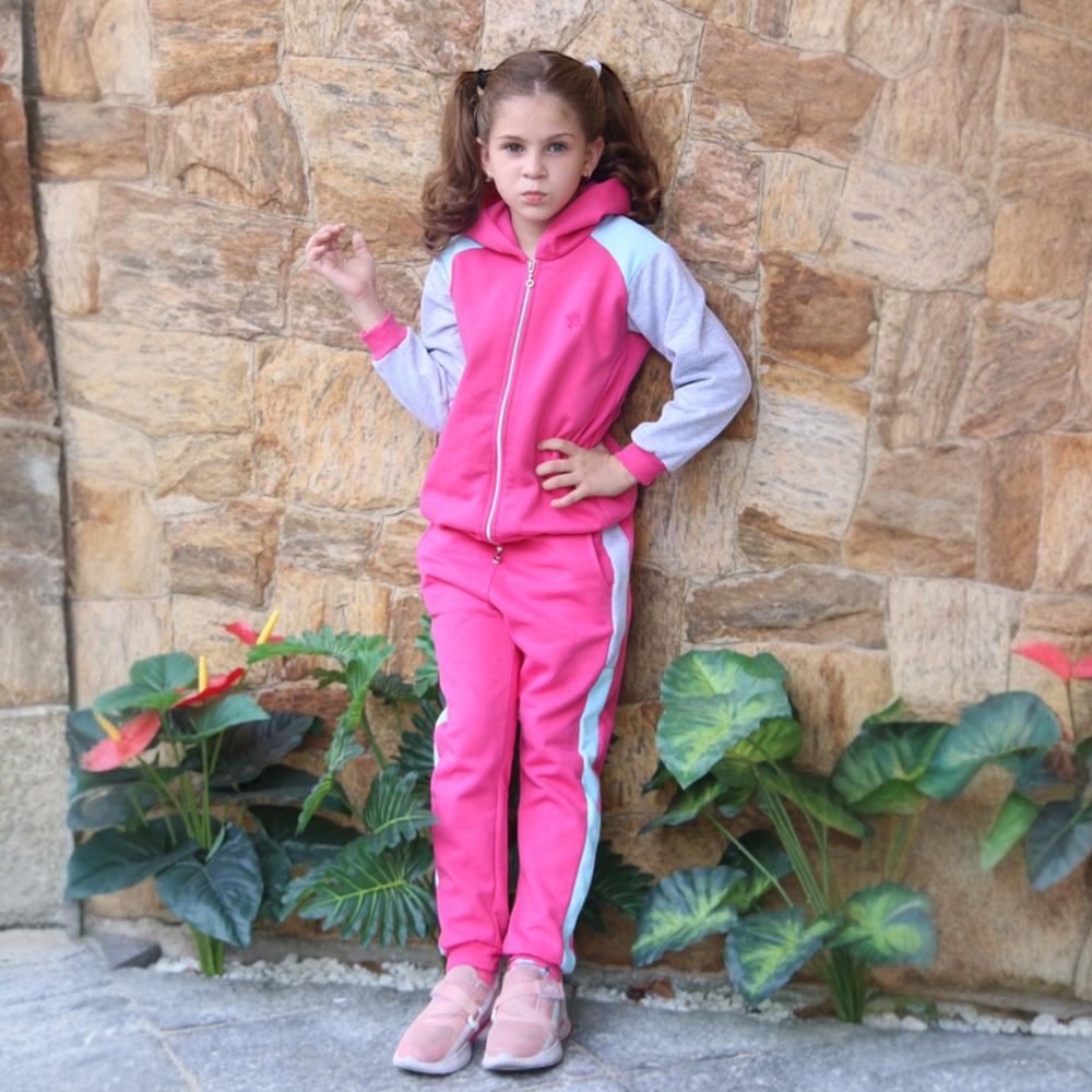 Conjunto Moletom Pink - PURO GLAMOUR KIDS