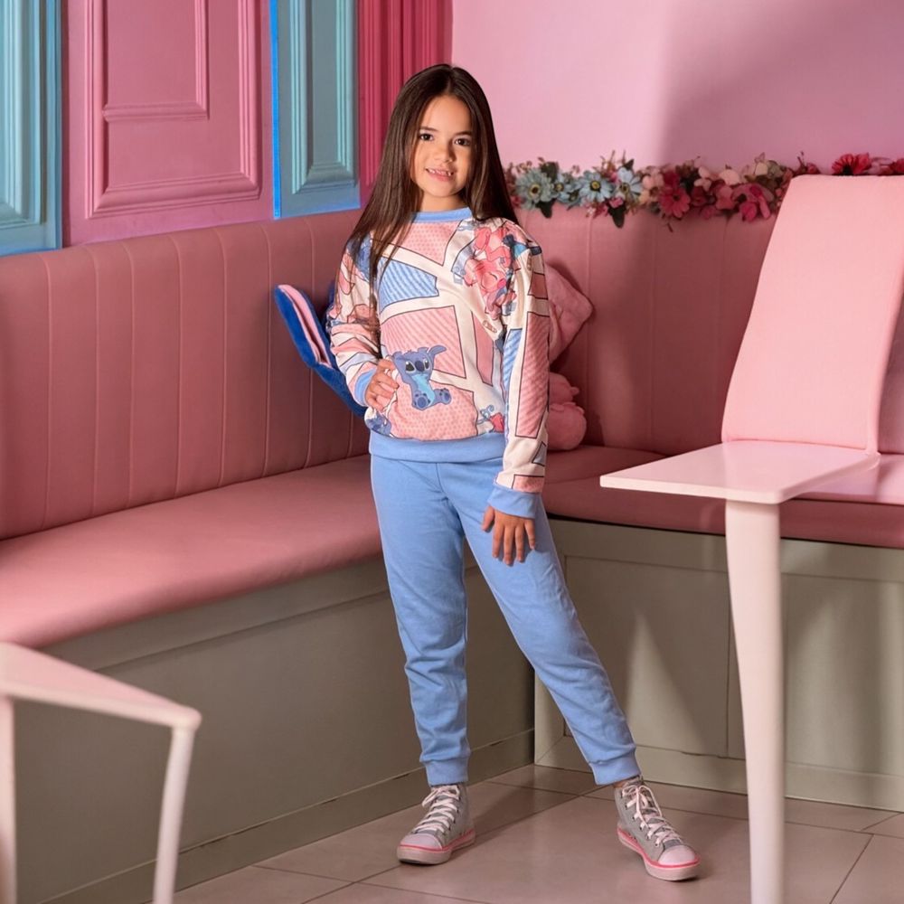 Conjunto Stitch Azul - PURO GLAMOUR KIDS