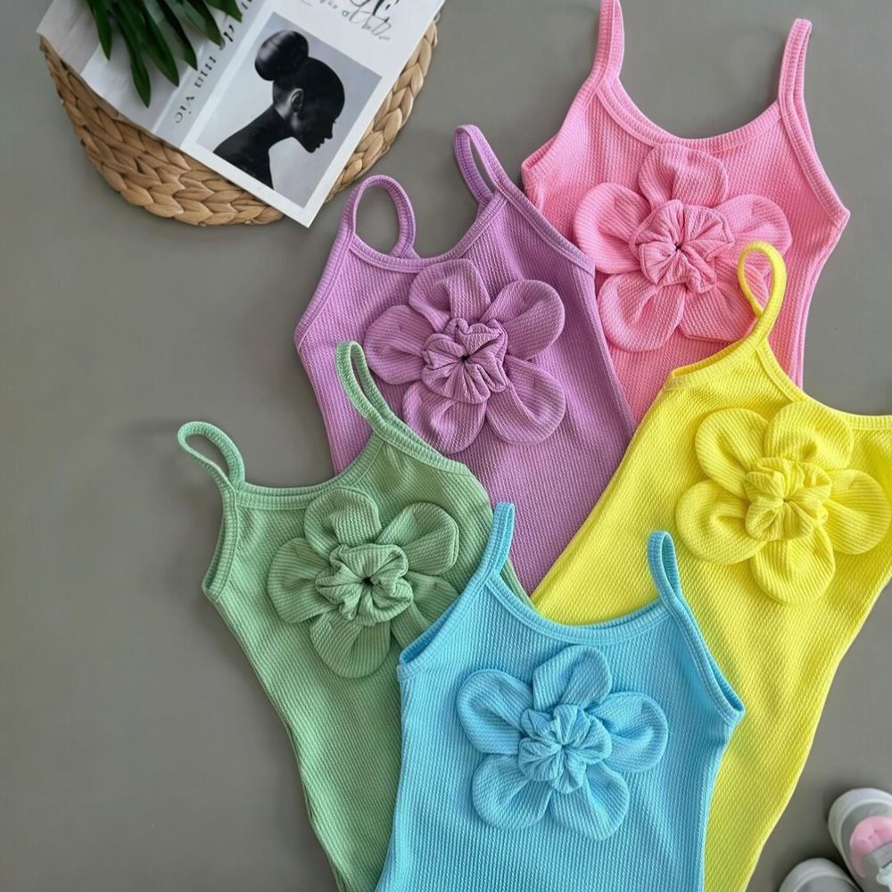Vestido Flor Lilas - PURO GLAMOUR KIDS