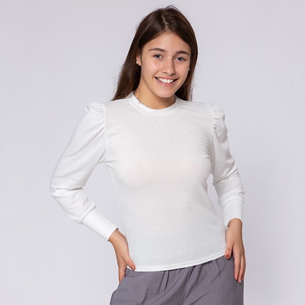 Blusa Off White - PURO GLAMOUR KIDS
