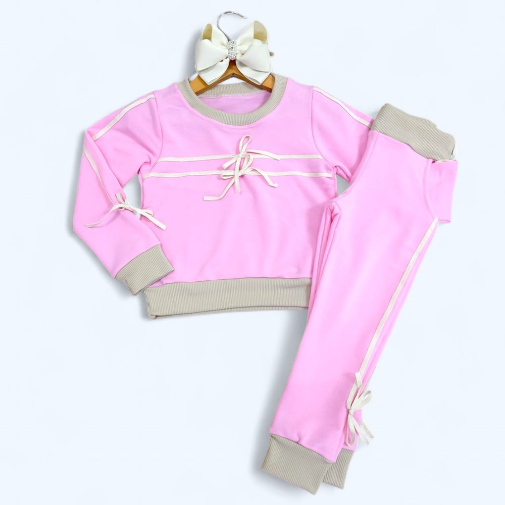 Conjunto Rosa Laço - PURO GLAMOUR KIDS