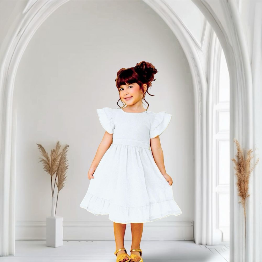 Vestido Branco - PURO GLAMOUR KIDS