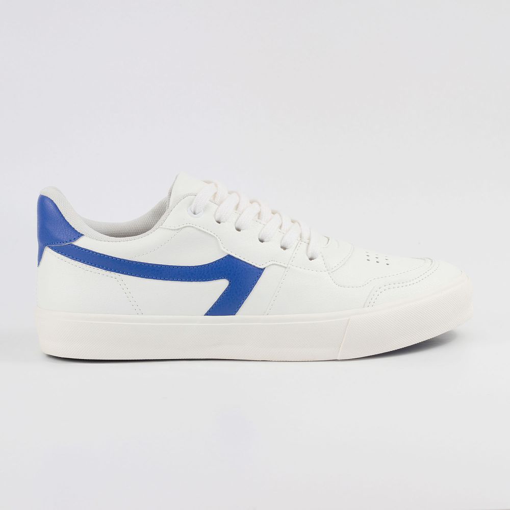 Tênis Randall Street Sintético Nice - Branco Azul - Randall