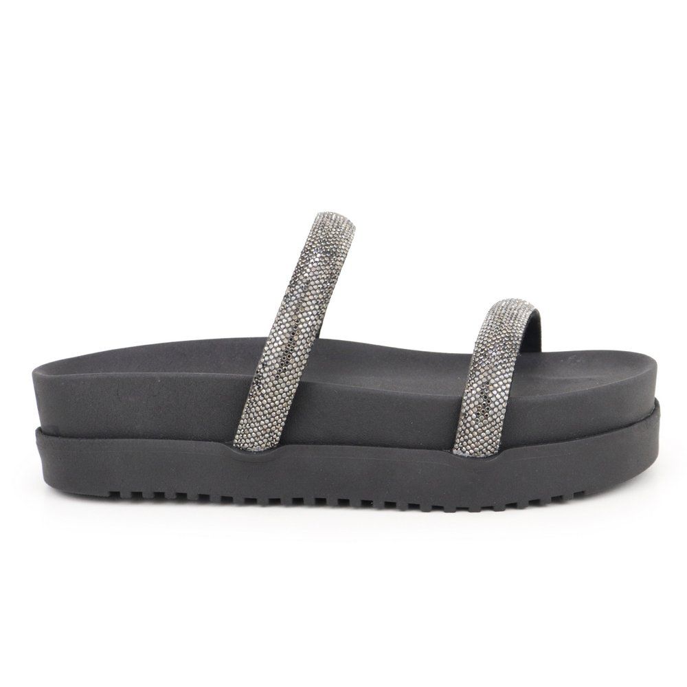 Papete Confort Rast Shoes Strass – Preto - RAST SHOES