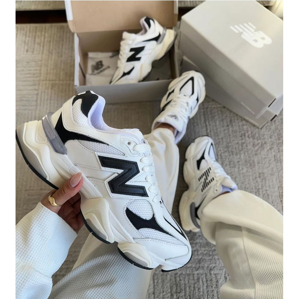 Tênis New Balance 9060 Branco e Preto - RAST SHOES