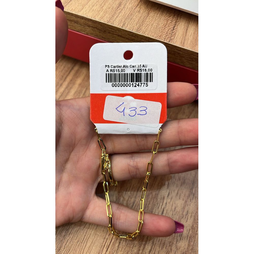 Pulseira Cartier Alongado Fecho Canhão Banhado A O... - RC JOIAS BY RUDI
