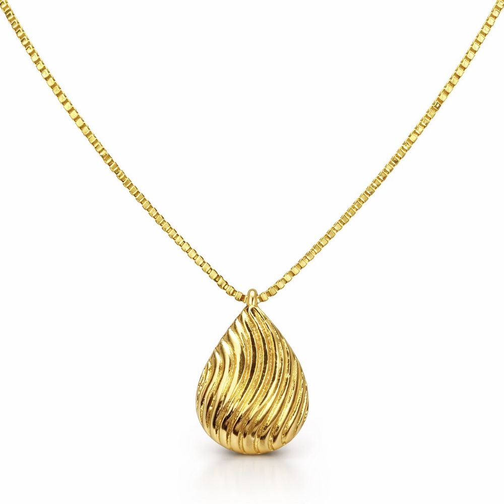 Colar Gota Vintage Banhado A Ouro 18K - 0000000015... - RC JOIAS BY RUDI