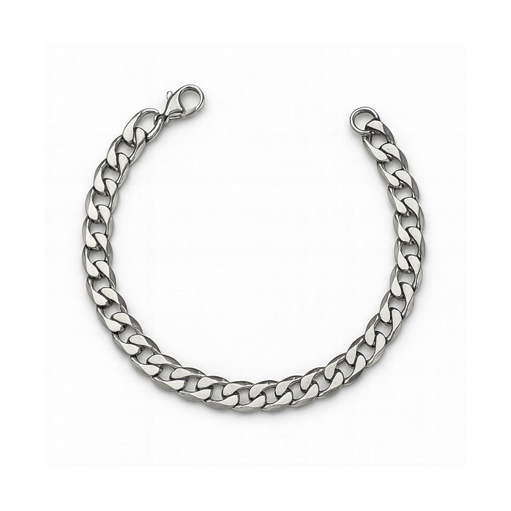 Pulseira Grumet Chapada Fecho Lagosta Aço Inoxidáv... - RC JOIAS BY RUDI