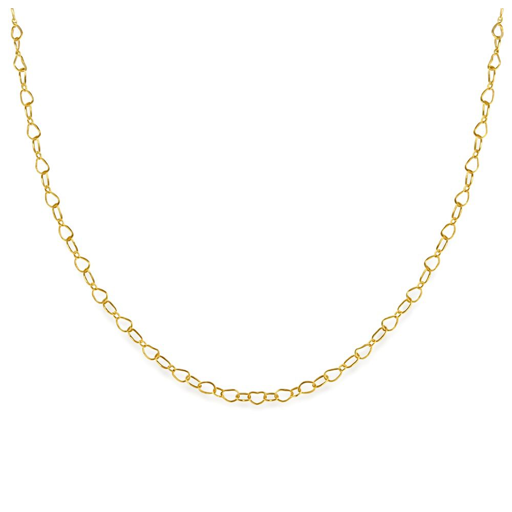 Colar Elo Coração Vazado Banhado A Ouro 18k - 0000... - RC JOIAS BY RUDI