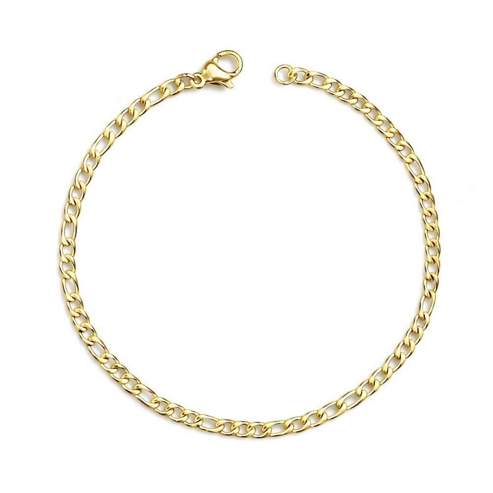 Pulseira 3x1 Fecho Lagosta Banhada a Ouro 18K - 00... - RC JOIAS BY RUDI