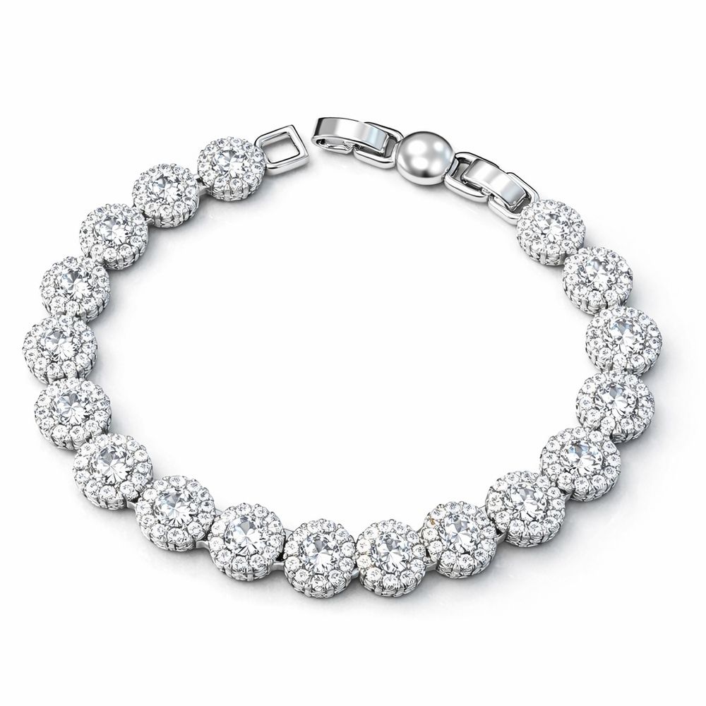 Pulseira Angelic Cravejada Hipoalergênica Banhado ... - RC JOIAS BY RUDI