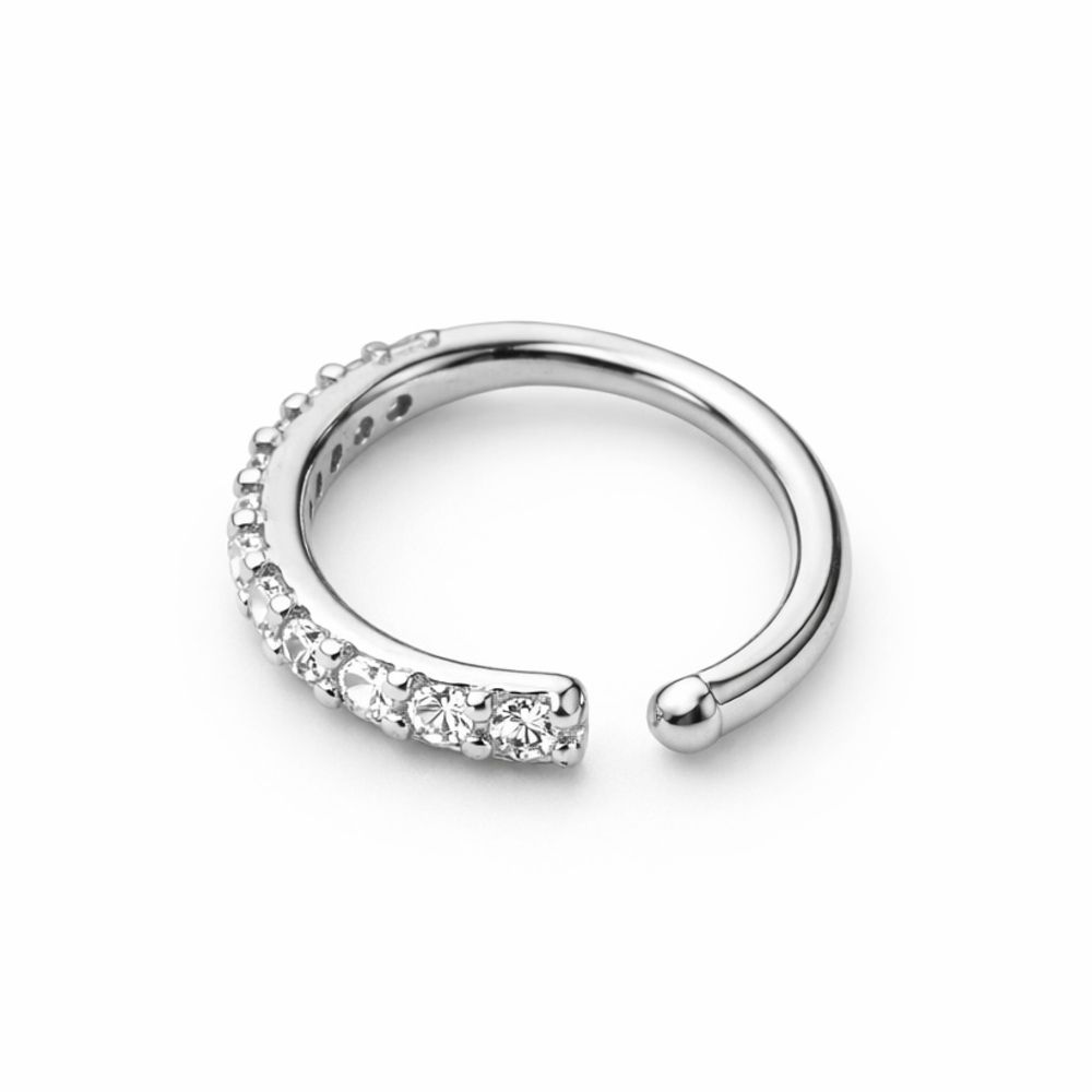 Piercing Nariz Argola Cravejado M Aço Inoxidável -... - RC JOIAS BY RUDI