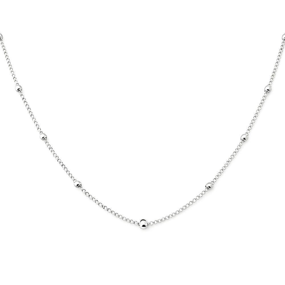 Colar Bolinha Grume Banhado a Prata 925 - 00000001... - RC JOIAS BY RUDI