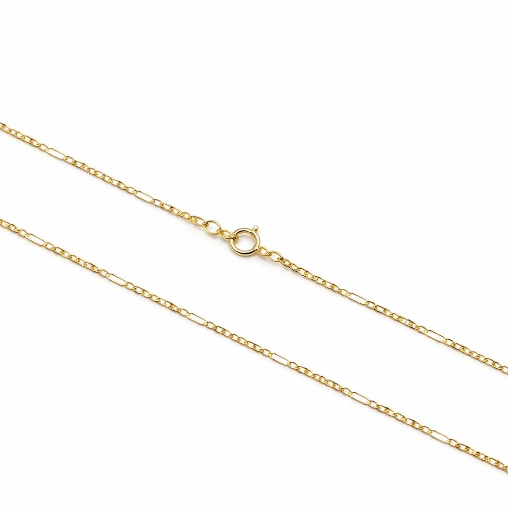 Corrente 3x1 Chapada Fecho Boia Banhado a Ouro 18K... - RC JOIAS BY RUDI