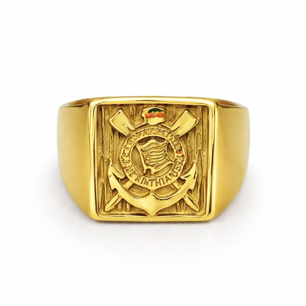 Dedeira Corinthians Aço Dourado - 0000000137928 - RC JOIAS BY RUDI