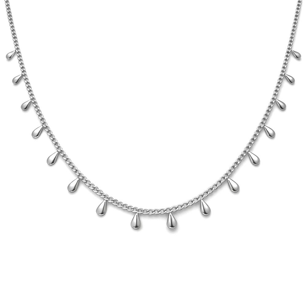 Colar Gota Contínua Banhado a Prata 925 - 00000001... - RC JOIAS BY RUDI