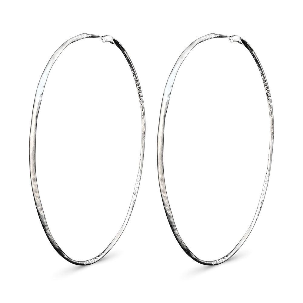 Brinco Argola Trabalhado Banhado A Prata 925 - 000... - RC JOIAS BY RUDI